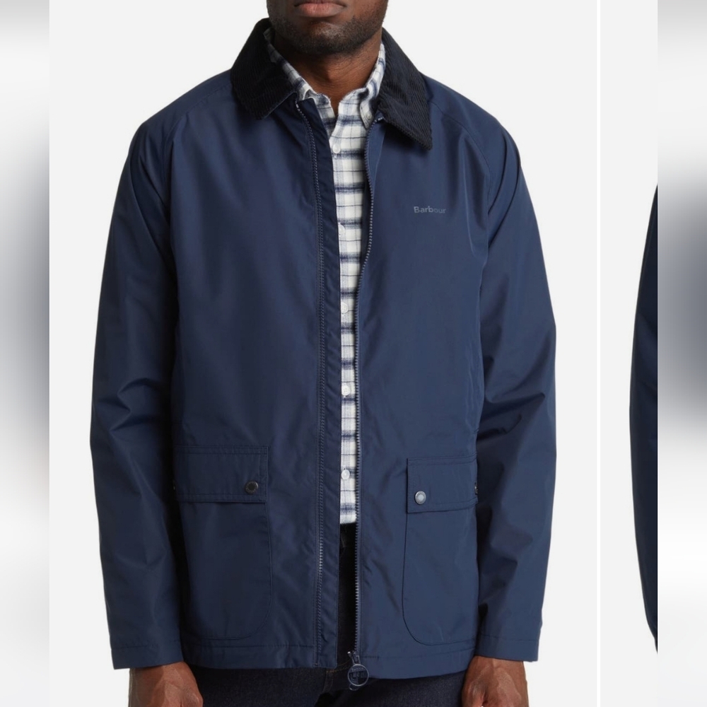 Barbour Domus Water Resistant Jacket Classic Navy - Picture 4 of 8
